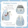 imageBluboon Toddler Backpack for Girls Boys 24 Cute 12quot Preschool Kindergarten Backpacks Kids Daycare Bags School TravelWhite Flower Blue95