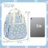 imageBluboon Toddler Backpack for Girls Boys 24 Cute 12quot Preschool Kindergarten Backpacks Kids Daycare Bags School TravelWhite Flower Blue95