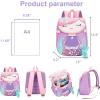 imageBluboon Toddlers Backpack for Girls Cute Preschool Backpack 3D Schoolbag Toddler Bookbag for KidsPurple
