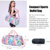 imageDuffle Bag for Girls Teen Sport Gym Bag Women Weekender Carry On Workout Duffel Overnight Shoulder Bag with Shoe Compartment Tie DyeBlue