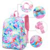 imageGirls Backpack Preschool Bookbag Backpack for Elementary Kindergarden Schoolbag Tie Dye Blue Medium