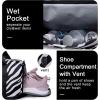 imageGym Bag for Women Small Duffel Bag with Shoe Compartment and Wet Pocket Travel Duffle Bag Carry On Weekender Bag Workout Bag
