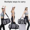 imageGym Bag for Women Small Duffel Bag with Shoe Compartment and Wet Pocket Travel Duffle Bag Carry On Weekender Bag Workout Bag