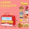 imageToddler Backpack Boy Preschool School Bus Bookbag Kindergarten 3D Daycare Bags with Insulation Lunch BoxFire Truck