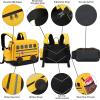 imageToddler Backpack Boy Preschool School Bus Bookbag Kindergarten 3D Daycare Bags with Insulation Lunch BoxYellow Black