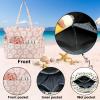 imageWaterproof Beach Tote Pool Bags for Women Ladies Extra Large Gym Tote Carry On Bag With Wet Compartment for Weekender TravelBeige Flowers
