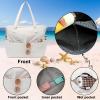 imageWaterproof Beach Tote Pool Bags for Women Ladies Extra Large Gym Tote Carry On Bag With Wet Compartment for Weekender TravelBeige Grid