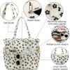 imageWaterproof Beach Tote Pool Bags for Women Ladies Extra Large Gym Tote Carry On Bag With Wet Compartment for Weekender TravelBlack Little Flower 95
