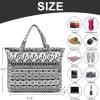 imageWaterproof Beach Tote Pool Bags for Women Ladies Extra Large Gym Tote Carry On Bag With Wet Compartment for Weekender TravelBoho