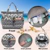 imageWaterproof Beach Tote Pool Bags for Women Ladies Extra Large Gym Tote Carry On Bag With Wet Compartment for Weekender TravelBoho