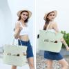 imageWaterproof Beach Tote Pool Bags for Women Ladies Extra Large Gym Tote Carry On Bag With Wet Compartment for Weekender TravelLight Green