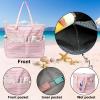 imageWaterproof Beach Tote Pool Bags for Women Ladies Extra Large Gym Tote Carry On Bag With Wet Compartment for Weekender TravelMulticolor Strip 2