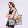 imageWaterproof Beach Tote Pool Bags for Women Ladies Extra Large Gym Tote Carry On Bag With Wet Compartment for Weekender TravelOrange