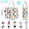 imageWaterproof Beach Tote Pool Bags for Women Ladies Extra Large Gym Tote Carry On Bag With Wet Compartment for Weekender TravelPineapple