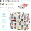 imageWaterproof Beach Tote Pool Bags for Women Ladies Extra Large Gym Tote Carry On Bag With Wet Compartment for Weekender TravelPineapple