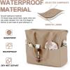 imageWaterproof Beach Tote Pool Bags for Women Ladies Extra Large Gym Tote Carry On Bag With Wet Compartment for Weekender TravelPure Khaki