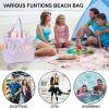 imageWaterproof Beach Tote Pool Bags for Women Ladies Extra Large Gym Tote Carry On Bag With Wet Compartment for Weekender TravelPurple Snowflakes