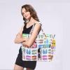 imageWaterproof Beach Tote Pool Bags for Women Ladies Extra Large Gym Tote Carry On Bag With Wet Compartment for Weekender TravelSlipper