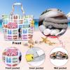 imageWaterproof Beach Tote Pool Bags for Women Ladies Extra Large Gym Tote Carry On Bag With Wet Compartment for Weekender TravelSlipper