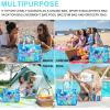 imageWaterproof Beach Tote Pool Bags for Women Ladies Extra Large Gym Tote Carry On Bag With Wet Compartment for Weekender TravelTie Dye Blue