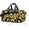 imageWeekender Overnight Duffel Bag Shoe Pocket for Women Men Weekend Travel Tote Carry On Bag Sunflower Black