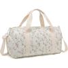 imageBLUBOON Duffle Bag Girls Kids Cute Gym Bag with Shoes Compartment ampamp Wet Separation Waterproof Sports Overnight Travel BagCorduroy Floral 200