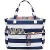 imageBeach Pool Bags Tote for Women Ladies Large Gym Tote Carry On Bag With Wet Compartment for Weekender Travel WaterproofBlue Stripe