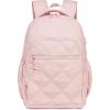 imageBluboon Backpack for Women 156 Inch Laptop Bookbag College School Backpack Girls Schoolbag Compartment Daypack for BusinessA Quilted Pink