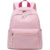 imageBluboon Girls Mini Backpack Womens Small Backpack Purse Teens Cute Casual School BookbagPink White Stripes
