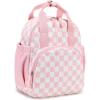 imageBluboon Toddler Backpack for Girls Boys 24 Cute 12quot Preschool Kindergarten Backpacks Kids Daycare Bags School TravelPink White Checkered