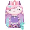 imageBluboon Toddlers Backpack for Girls Cute Preschool Backpack 3D Schoolbag Toddler Bookbag for KidsPurple