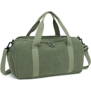 imageBLUBOON Duffle Bag Girls Kids Cute Gym Bag with Shoes Compartment ampamp Wet Separation Waterproof Sports Overnight Travel BagGreen Grass Green