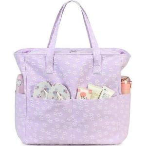 imageWaterproof Beach Tote Pool Bags for Women Ladies Extra Large Gym Tote Carry On Bag With Wet Compartment for Weekender TravelPurple Snowflakes