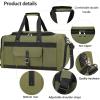 imageBLUBOON Weekender Overnight Duffel Bag with Shoes Compartment for Men Women Canvas Weekend Travel Tote Carry On Bag