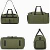 imageBLUBOON Weekender Overnight Duffel Bag with Shoes Compartment for Men Women Canvas Weekend Travel Tote Carry On Bag