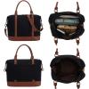 imageBluboon Travel Tote Bags with Zipper Ladies Canvas Bag Weekender Overnight Bag for Women Carry on Duffel Bag Trolley SleeveBlack