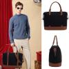 imageBluboon Travel Tote Bags with Zipper Ladies Canvas Bag Weekender Overnight Bag for Women Carry on Duffel Bag Trolley SleeveBlack
