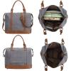 imageBluboon Travel Tote Bags with Zipper Ladies Canvas Bag Weekender Overnight Bag for Women Carry on Duffel Bag Trolley SleeveGrey