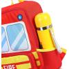 imageKids Backpack for Boys Girls Preschool Bookbags 3D Cartoon Daycare Toddler Bags Medium YellowFire Truck