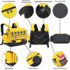 imageKids Backpack for Boys Girls Preschool Bookbags 3D Cartoon Daycare Toddler Bags Medium YellowYellow