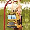 imageKids Backpack for Boys Girls Preschool Bookbags 3D Cartoon Daycare Toddler Bags Medium YellowYellow Bus