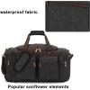 imageWeekender Overnight Duffel Bag Shoe Pocket for Women Men Weekend Travel Tote Carry On Bag Black
