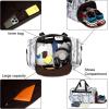 imageWeekender Overnight Duffel Bag Shoe Pocket for Women Men Weekend Travel Tote Carry On Bag Marble 1