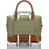 imageBluboon Travel Tote Bags with Zipper Ladies Canvas Bag Weekender Overnight Bag for Women Carry on Duffel Bag Trolley SleeveDark Green