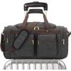 imageWeekender Overnight Duffel Bag Shoe Pocket for Women Men Weekend Travel Tote Carry On Bag Black