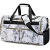 imageWeekender Overnight Duffel Bag Shoe Pocket for Women Men Weekend Travel Tote Carry On Bag Marble 1