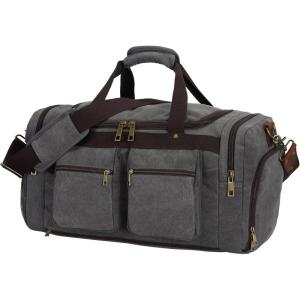 imageWeekender Overnight Duffel Bag Shoe Pocket for Women Men Weekend Travel Tote Carry On Bag