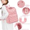 imageBluboon Backpack for Girls Kids Preschool Backpack with Lunch Box Kindergarten Bookbag Toddler School Bags SetCorduroy Strawberry Pink