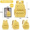 imageBluboon Backpack for Girls Kids Preschool Backpack with Lunch Box Kindergarten Bookbag Toddler School Bags SetYellow Floral 95