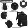 imageBluboon Backpack for School Kids Backpack Teen Girls Bookbag Laptop Backpack Gifts for WomenBlack Plush Ball